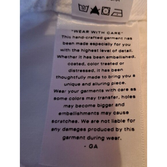 Good American Good Legs Skinny Jeans GLCOWB046T Stretch White Women’s 18 - Picture 15 of 15